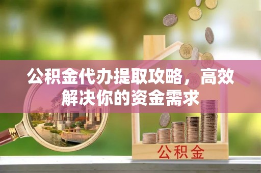 丹凤公积金代办提取攻略，高效解决你的资金需求
