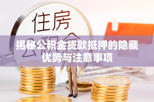 丹凤揭秘公积金贷款抵押的隐藏优势与注意事项